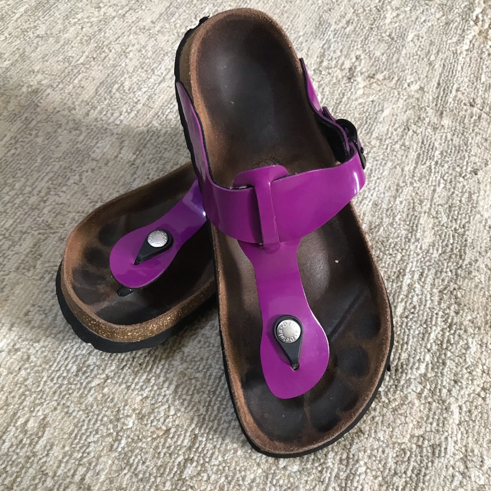 Betula Purple Gizeh Sandals